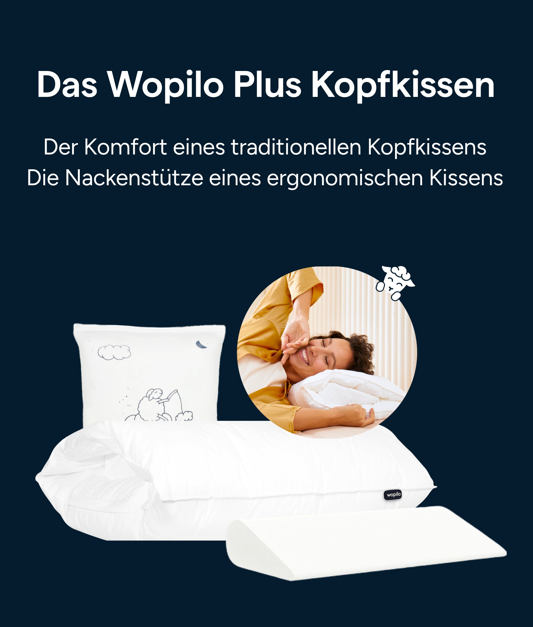 Ergonomisches Kopfkissen und Bettwäsche Wopilo – Wopilo-int